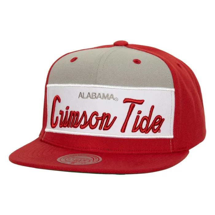 Mitchell and Ness Retro Sport Snapback Vntg University Of Alabama Men Hats and Headwear Mitchell and Ness Retro Sport Snapback Vntg University Of Alabama Men Hats and Headwear