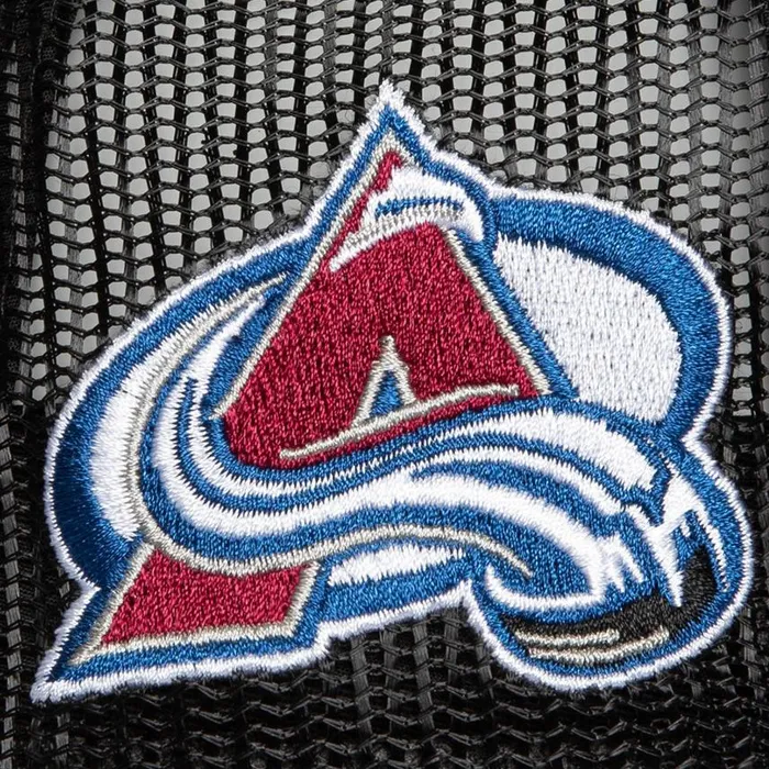 Mitchell and Ness Script Trucker Colorado Avalanche Men Hats and Headwear Mitchell and Ness Script Trucker Colorado Avalanche Men Hats and Headwear
