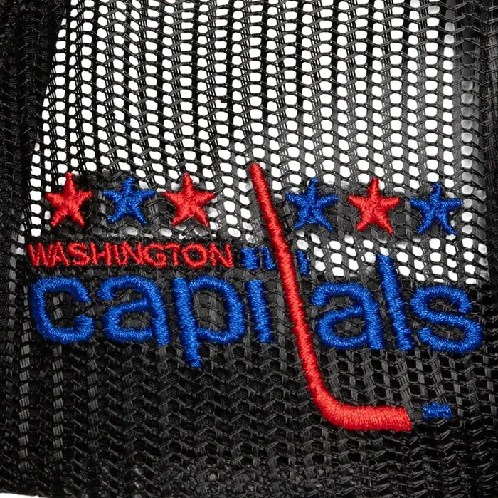 Mitchell and Ness Script Trucker Vntg Washington Capitals Men Hats and Headwear Mitchell and Ness Script Trucker Vntg Washington Capitals Men Hats and Headwear