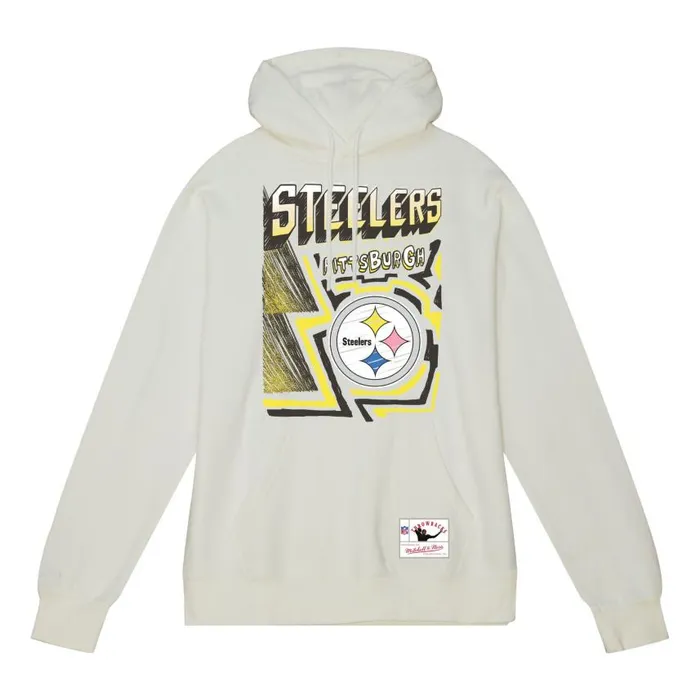 Mitchell and Ness Sidewalk Sketch Hoodie Pittsburgh Steelers Men Hoodies and Sweatshirts Mitchell and Ness Sidewalk Sketch Hoodie Pittsburgh Steelers Men Hoodies and Sweatshirts
