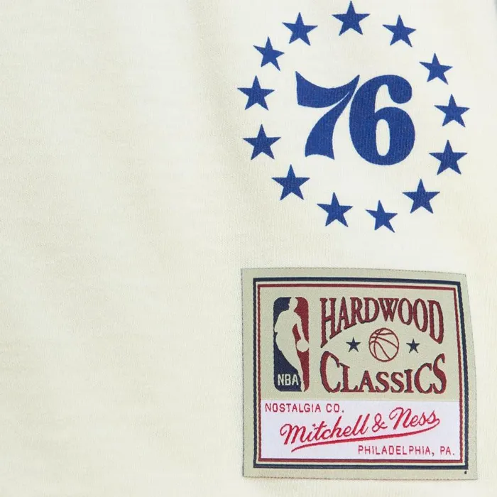 Mitchell and Ness Sidewalk Sketch SS Tee HWC Philadelphia 76ers Men TShirts and Tops Mitchell and Ness Sidewalk Sketch SS Tee HWC Philadelphia 76ers Men TShirts and Tops