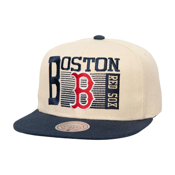 Mitchell and Ness Speed Zone Snapback Boston Red Sox Men Hats and Headwear