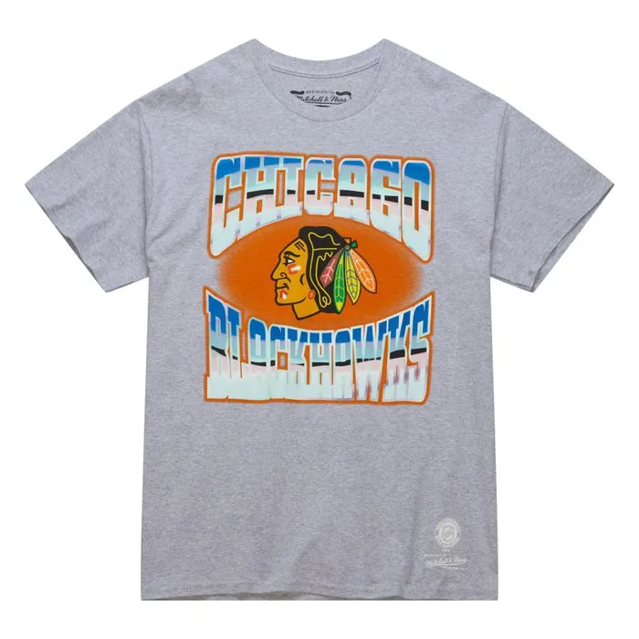 Mitchell and Ness Stateside Pastel SS Tee Chicago Blackhawks Men TShirts and Tops Mitchell and Ness Stateside Pastel SS Tee Chicago Blackhawks Men TShirts and Tops