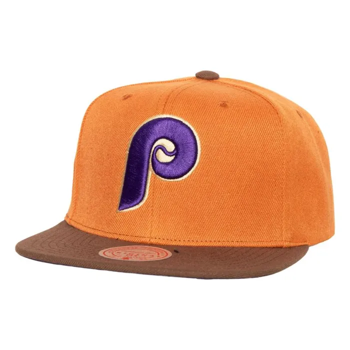Mitchell and Ness Sweet Potato Pie Snapback Coop Philadelphia Phillies Men Hats and Headwear Mitchell and Ness Sweet Potato Pie Snapback Coop Philadelphia Phillies Men Hats and Headwear