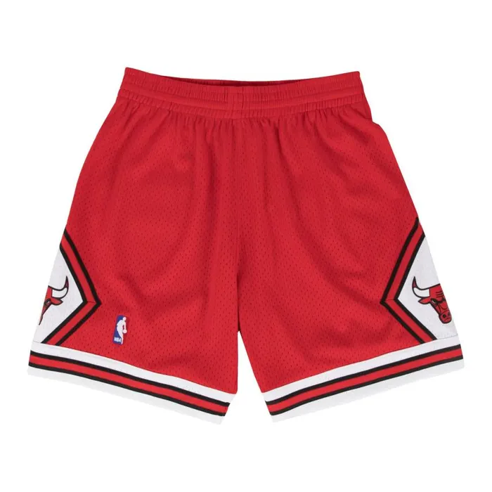 Mitchell and Ness Swingman Shorts Chicago Bulls Road 199798 Men Shorts