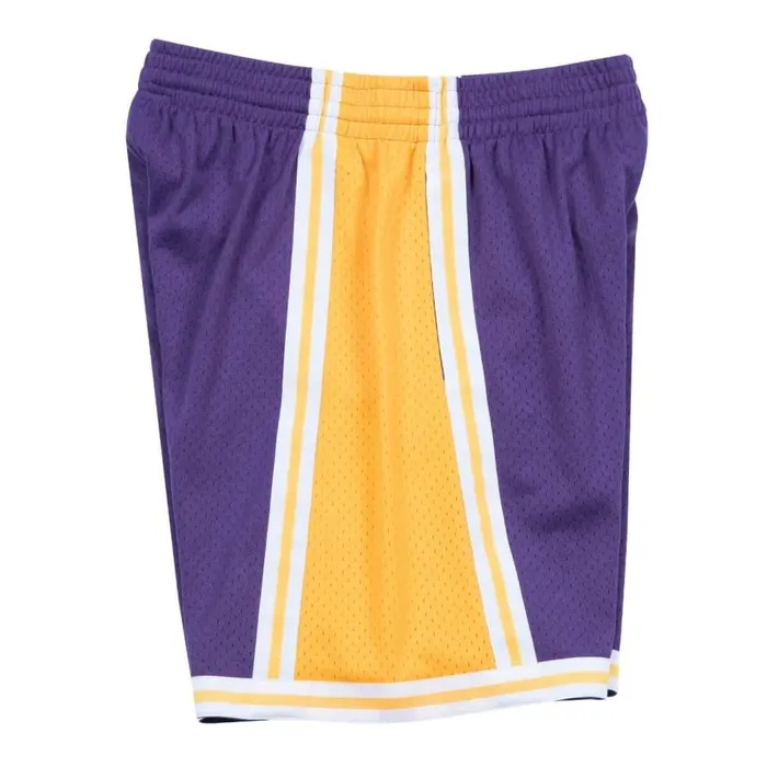 Mitchell and Ness Swingman Shorts Los Angeles Lakers Road 198485 Men Shorts Mitchell and Ness Swingman Shorts Los Angeles Lakers Road 198485 Men Shorts