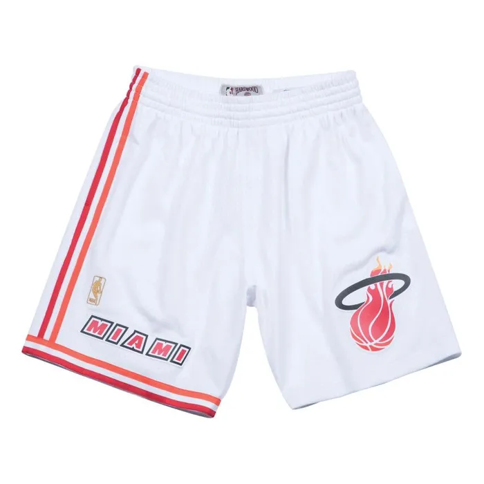 Mitchell and Ness Swingman Shorts Miami Heat Home 199697 Men Shorts