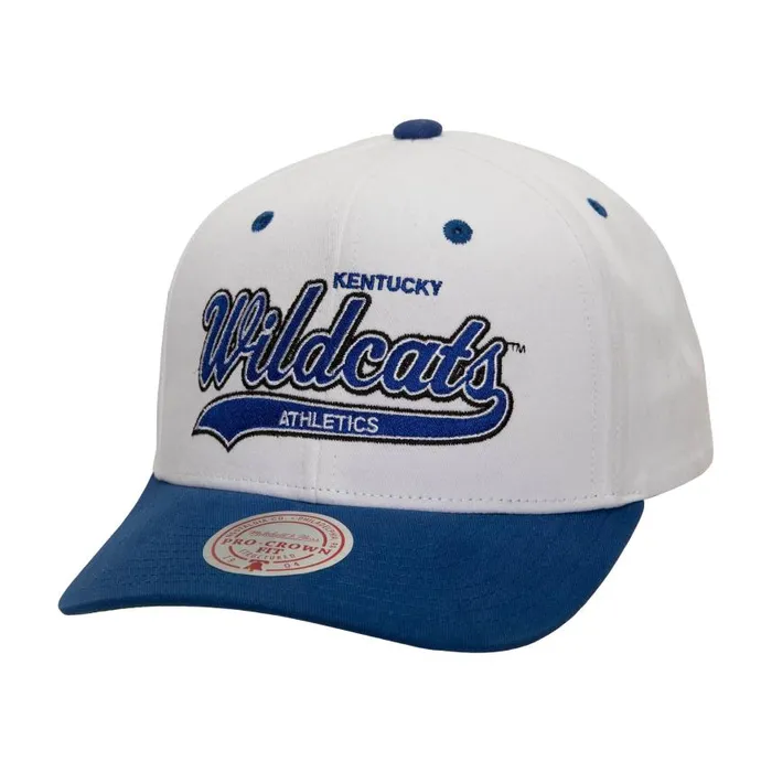 Mitchell and Ness Tail Sweep Pro Snapback V University Of Kentucky Men Hats and Headwear Mitchell and Ness Tail Sweep Pro Snapback V University Of Kentucky Men Hats and Headwear