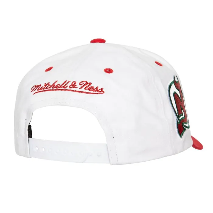Mitchell and Ness Tail Sweep Pro Snapback Vntg New Jersey Devils Men Hats and Headwear Mitchell and Ness Tail Sweep Pro Snapback Vntg New Jersey Devils Men Hats and Headwear