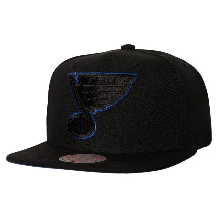 Mitchell and Ness TC Bottoms Snapback Vntg St Louis Blues Men Hats and Headwear Mitchell and Ness TC Bottoms Snapback Vntg St Louis Blues Men Hats and Headwear