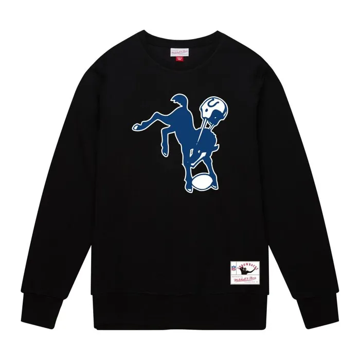 Mitchell and Ness Team Basic 1 Crew Indianapolis Colts Men Hoodies and Sweatshirts Mitchell and Ness Team Basic 1 Crew Indianapolis Colts Men Hoodies and Sweatshirts