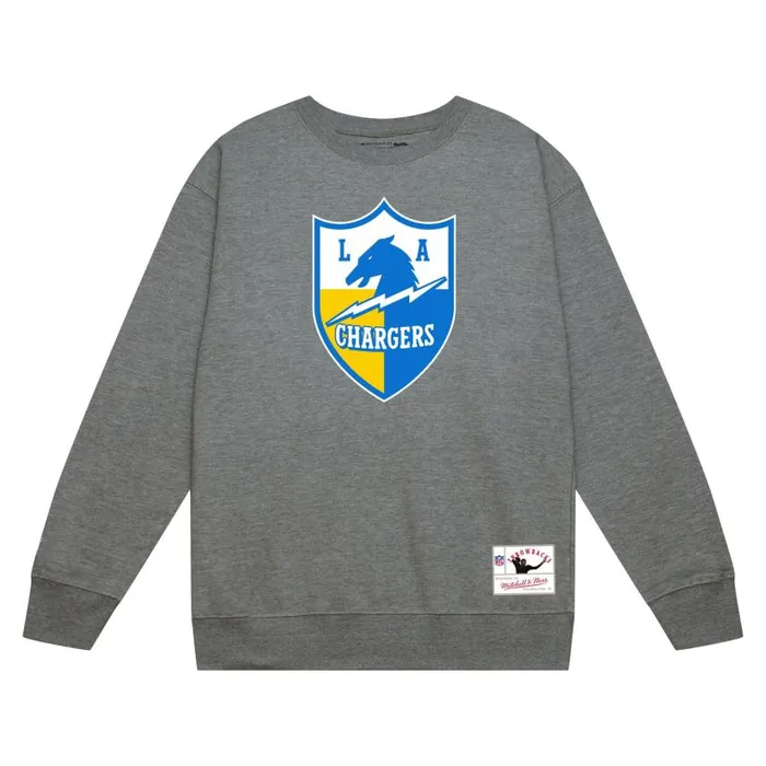 Mitchell and Ness Team Basic 1 Crew San Diego Chargers Men Hoodies and Sweatshirts Mitchell and Ness Team Basic 1 Crew San Diego Chargers Men Hoodies and Sweatshirts
