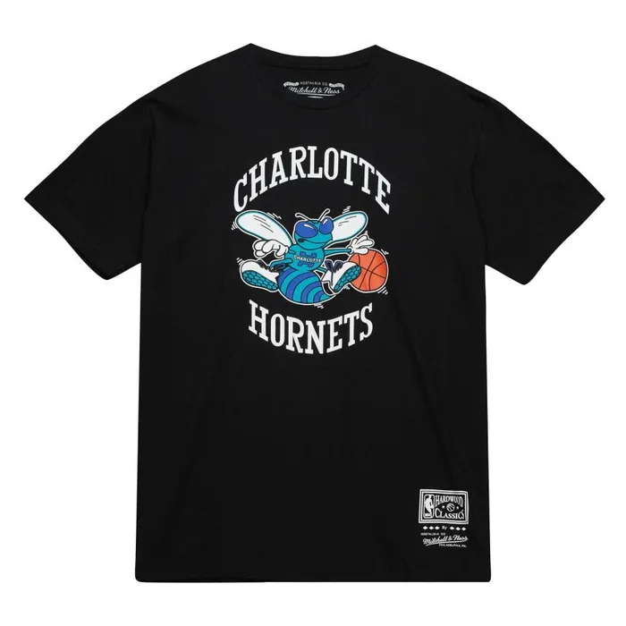 Mitchell and Ness Team Basic 2 Tee Charlotte Hornets Men TShirts and Tops