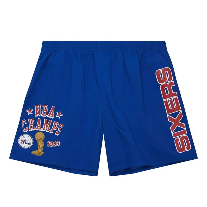 Mitchell and Ness Team Heritage Woven Short Philadelphia 76ers Men Shorts