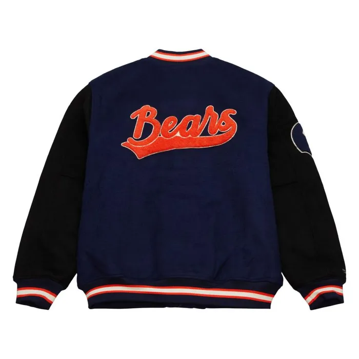 Mitchell and Ness Team Legacy Varsity Jacket Chicago Bears Men Jackets and Outerwear Mitchell and Ness Team Legacy Varsity Jacket Chicago Bears Men Jackets and Outerwear