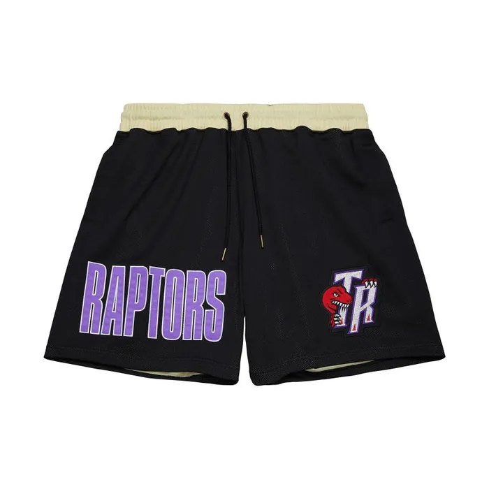 Mitchell and Ness Team OG 20 Fashion Shorts 7034 Vintage Logo Toronto Raptors Men Shorts