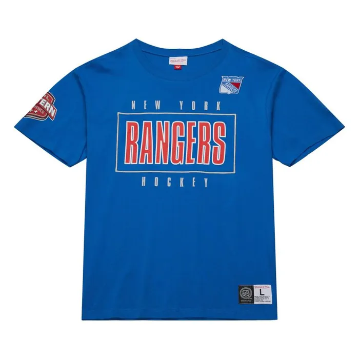 Mitchell and Ness Team OG 20 Premium SS Tee Current Logo New York Rangers Men TShirts and Tops Mitchell and Ness Team OG 20 Premium SS Tee Current Logo New York Rangers Men TShirts and Tops