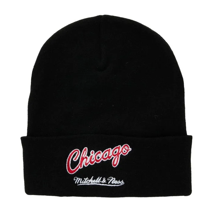 Mitchell and Ness Team Origins Knit HWC Chicago Bulls Men Hats and Headwear Mitchell and Ness Team Origins Knit HWC Chicago Bulls Men Hats and Headwear