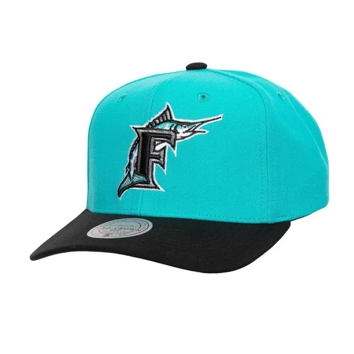 Mitchell and Ness Team Pro Snapback Coop Florida Marlins Men Hats and Headwear Mitchell and Ness Team Pro Snapback Coop Florida Marlins Men Hats and Headwear