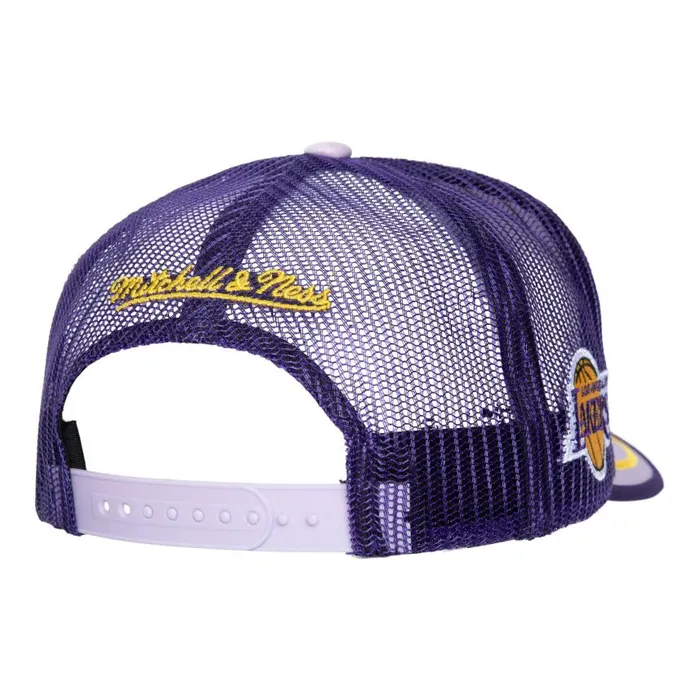 Mitchell and Ness Team Royalty Trucker Los Angeles Lakers Men Hats and Headwear Mitchell and Ness Team Royalty Trucker Los Angeles Lakers Men Hats and Headwear