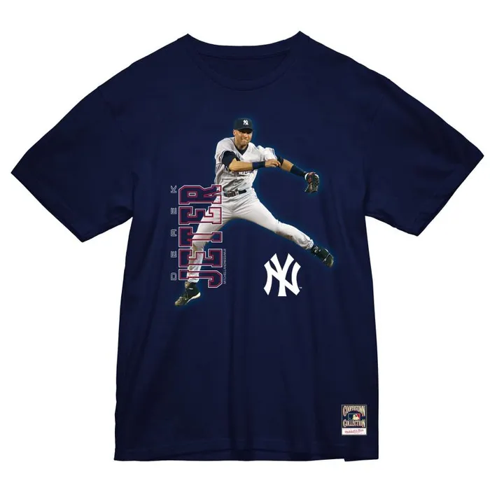 Mitchell and Ness Throw Tee New York Yankees Derek Jeter Men TShirts and Tops Mitchell and Ness Throw Tee New York Yankees Derek Jeter Men TShirts and Tops