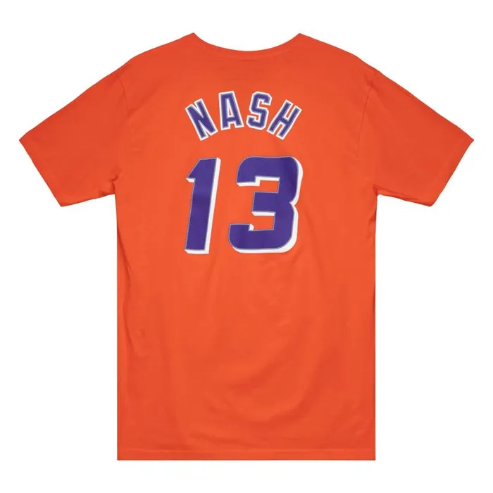 Mitchell and Ness Traditional Name and Number Tee Phoenix Suns 199798 Steve Nash Men TShirts and Tops Mitchell and Ness Traditional Name and Number Tee Phoenix Suns 199798 Steve Nash Men TShirts and Tops