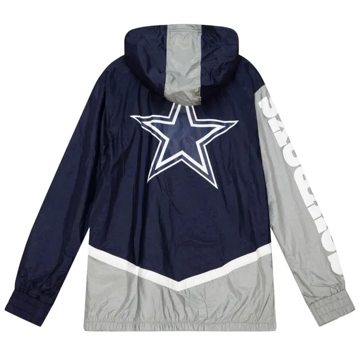 Mitchell and Ness Undeniable Full Zip Windbreaker Dallas Cowboys Men Jackets and Outerwear Mitchell and Ness Undeniable Full Zip Windbreaker Dallas Cowboys Men Jackets and Outerwear