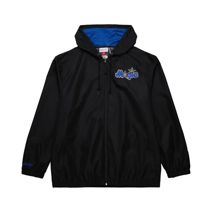 Mitchell and Ness Unlined Windbreaker Vintage Logo Orlando Magic Men Jackets and Outerwear