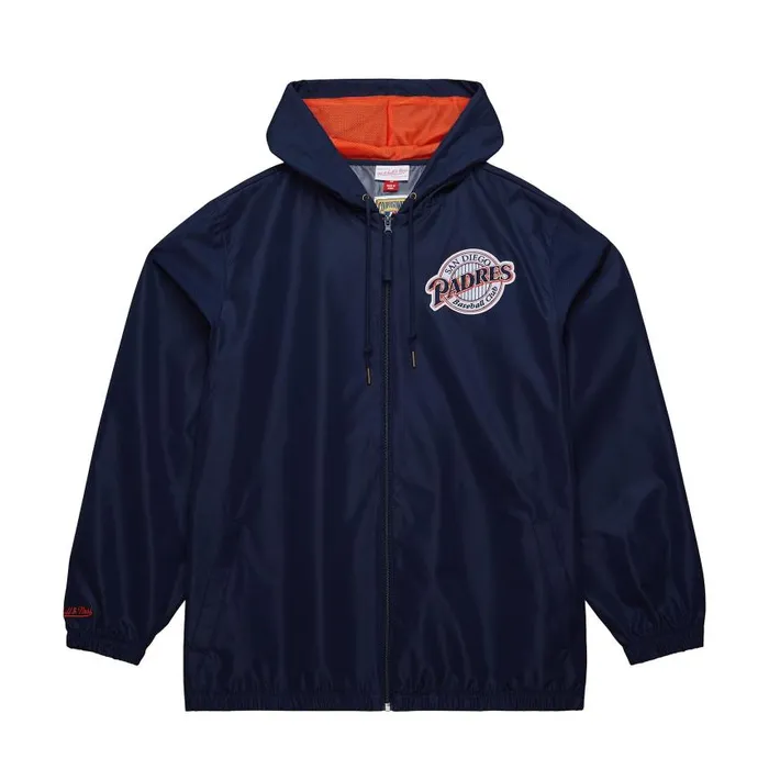 Mitchell and Ness Unlined Windbreaker Vintage Logo San Diego Padres Men Jackets and Outerwear Mitchell and Ness Unlined Windbreaker Vintage Logo San Diego Padres Men Jackets and Outerwear