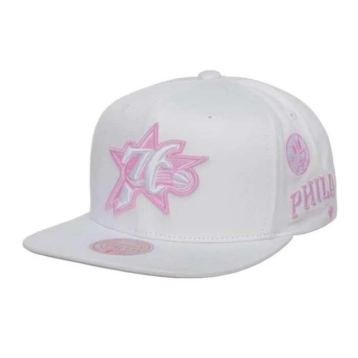 Mitchell and Ness UV Reactive Snapback HWC Philadelphia 76ers Men Hats and Headwear Mitchell and Ness UV Reactive Snapback HWC Philadelphia 76ers Men Hats and Headwear