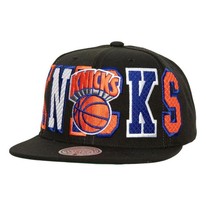Mitchell and Ness Varsity Bust Snapback HWC New York Knicks Men Hats and Headwear Mitchell and Ness Varsity Bust Snapback HWC New York Knicks Men Hats and Headwear