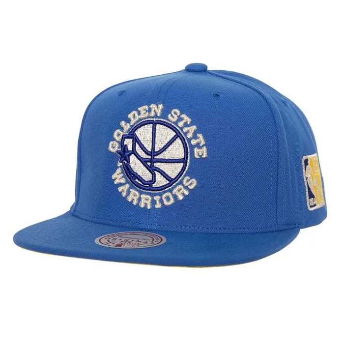 Mitchell and Ness Watch Me Shine Snapback HWC Golden State Warriors Men Hats and Headwear Mitchell and Ness Watch Me Shine Snapback HWC Golden State Warriors Men Hats and Headwear
