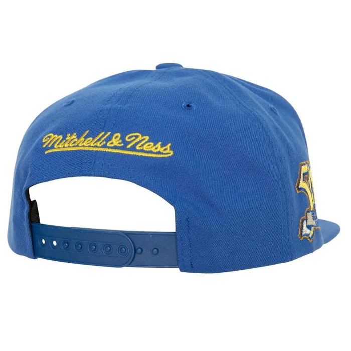 Mitchell and Ness Watch Me Shine Snapback HWC Golden State Warriors Men Hats and Headwear Mitchell and Ness Watch Me Shine Snapback HWC Golden State Warriors Men Hats and Headwear