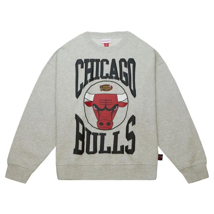 Mitchell and Ness Women039s Logo LT Crew 30 Chicago Bulls Women Hoodies and Sweatshirts