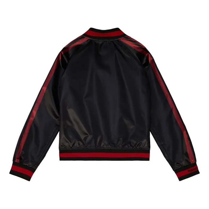 Mitchell and Ness Women039s Raglan Satin Jacket Chicago Blackhawks Women Jackets and Outerwear Mitchell and Ness Women039s Raglan Satin Jacket Chicago Blackhawks Women Jackets and Outerwear
