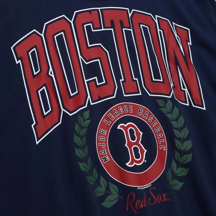 Mitchell and Ness Womens Logo Lt Crew 20 Boston Red Sox Women Hoodies and Sweatshirts Mitchell and Ness Womens Logo Lt Crew 20 Boston Red Sox Women Hoodies and Sweatshirts