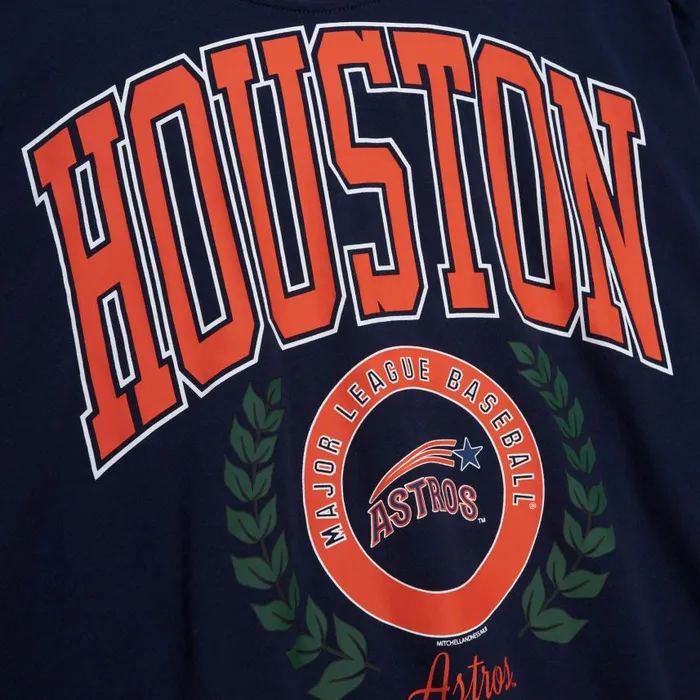 Mitchell and Ness Womens Logo Lt Crew 20 Houston Astros Women Hoodies and Sweatshirts Mitchell and Ness Womens Logo Lt Crew 20 Houston Astros Women Hoodies and Sweatshirts