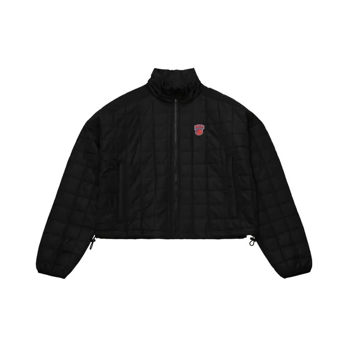 Mitchell and Ness Womens Quilted Puffer Jacket New York Knicks Women Jackets and Outerwear Mitchell and Ness Womens Quilted Puffer Jacket New York Knicks Women Jackets and Outerwear