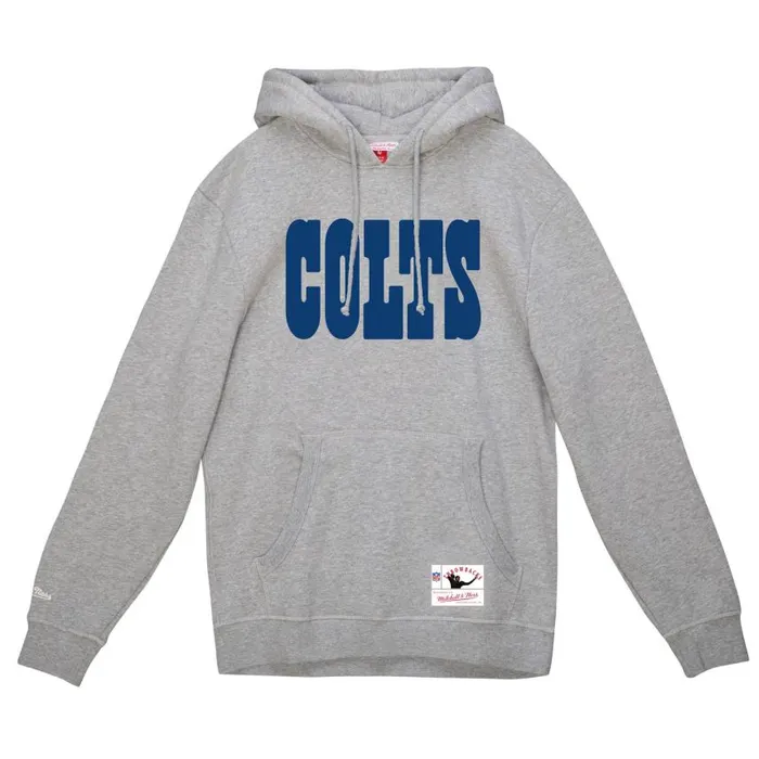 Mitchell and Ness Wordmark 1 Hoodie Indianapolis Colts Men Hoodies and Sweatshirts Mitchell and Ness Wordmark 1 Hoodie Indianapolis Colts Men Hoodies and Sweatshirts