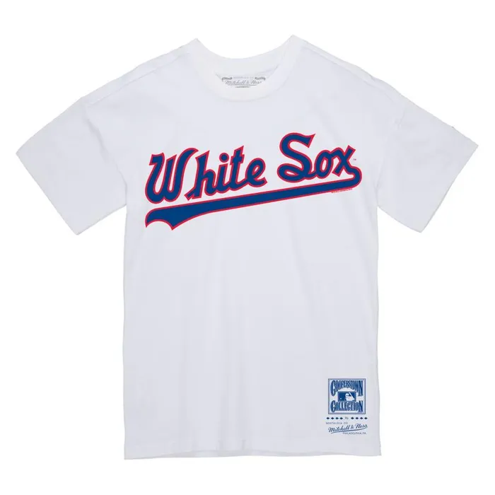 Mitchell and Ness Wordmark 1 Tee Chicago White Sox Men TShirts and Tops
