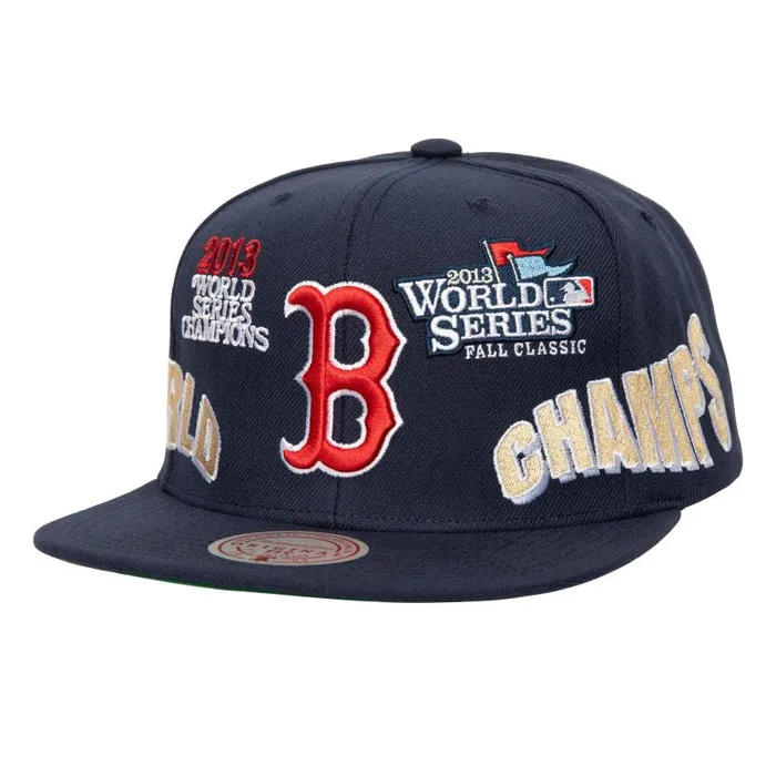 Mitchell and Ness World Champs Snapback Boston Red Sox Men Hats and Headwear