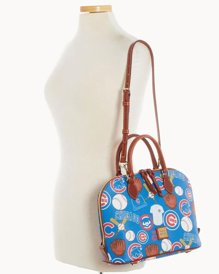 MLB Cubs Zip Zip Satchel Cubs Women Dooney and Bourke Satchels MLB Cubs Zip Zip Satchel Cubs Women Dooney and Bourke Satchels