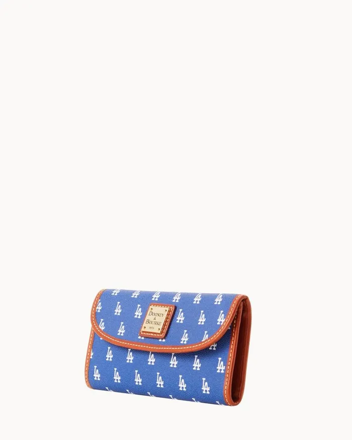 MLB Dodgers Continental Clutch Dodgers Women Dooney and Bourke Wallets MLB Dodgers Continental Clutch Dodgers Women Dooney and Bourke Wallets