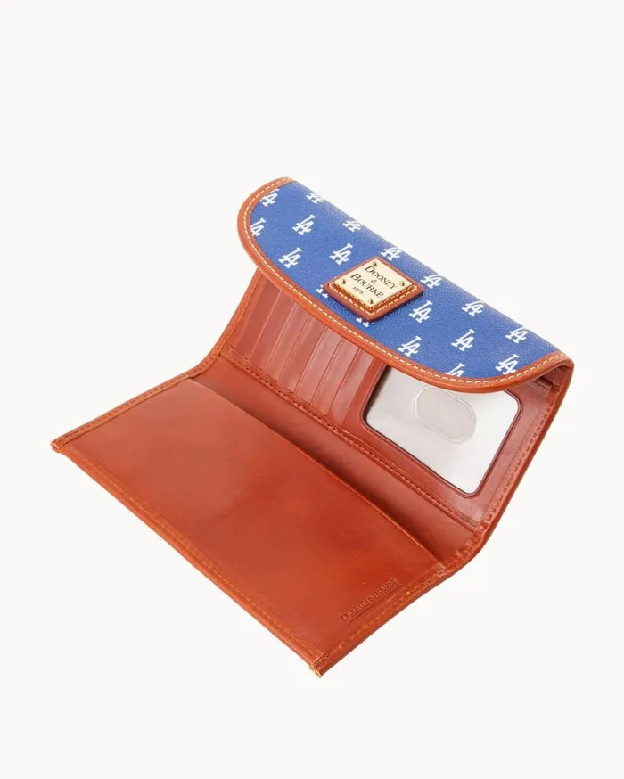 MLB Dodgers Continental Clutch Dodgers Women Dooney and Bourke Wallets MLB Dodgers Continental Clutch Dodgers Women Dooney and Bourke Wallets