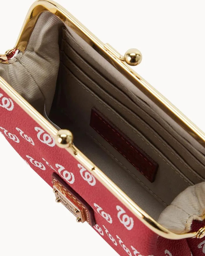 MLB Nationals Large Framed Purse Nationals Women Dooney and Bourke Wallets MLB Nationals Large Framed Purse Nationals Women Dooney and Bourke Wallets