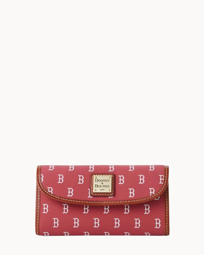 MLB Red Sox Continental Clutch Red Sox Women Dooney and Bourke Wallets