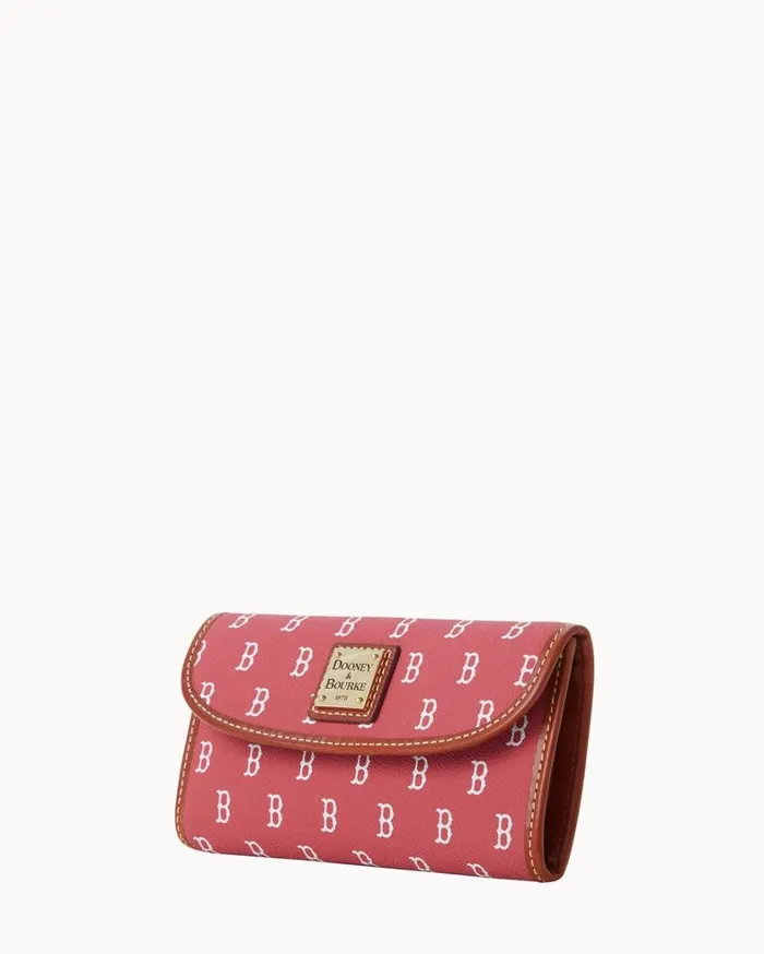 MLB Red Sox Continental Clutch Red Sox Women Dooney and Bourke Wallets MLB Red Sox Continental Clutch Red Sox Women Dooney and Bourke Wallets