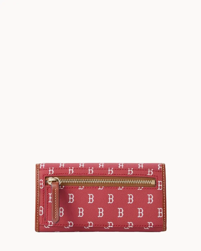 MLB Red Sox Continental Clutch Red Sox Women Dooney and Bourke Wallets MLB Red Sox Continental Clutch Red Sox Women Dooney and Bourke Wallets