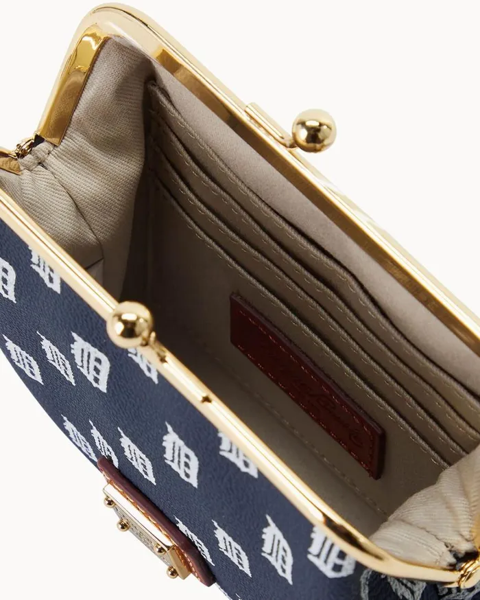 MLB Tigers Large Framed Purse Tigers Women Dooney and Bourke Wallets MLB Tigers Large Framed Purse Tigers Women Dooney and Bourke Wallets