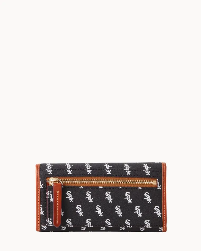 MLB White Sox Continental Clutch White Sox Women Dooney and Bourke Wallets MLB White Sox Continental Clutch White Sox Women Dooney and Bourke Wallets